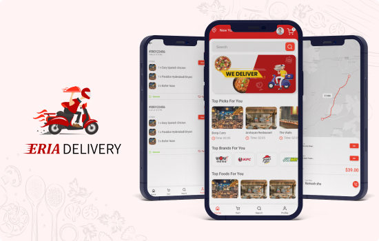 Eria Food Order and Delivering App