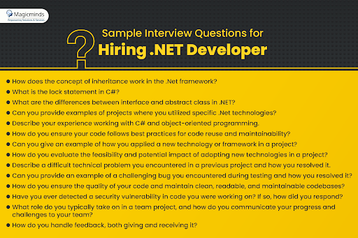 sample questions on hiring .net developers